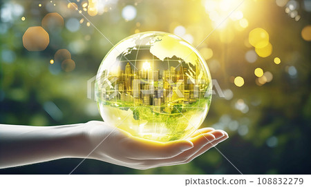 全球環境形象背景素材 108832279