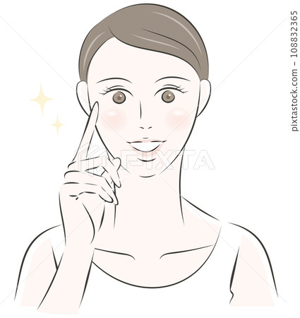 一個對自己的滋潤肌膚感到滿意的女人 108832365