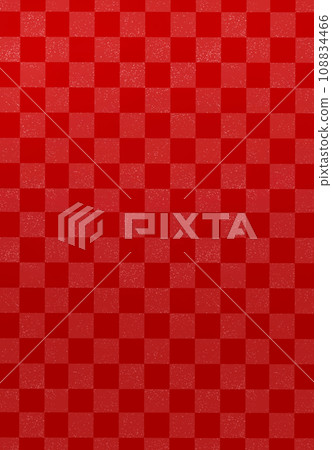 Japanese pattern background checkered pattern red with glitter 108834466