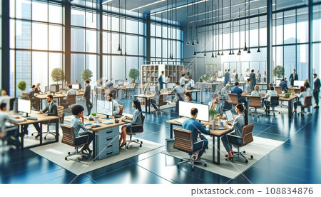 在辦公室工作的人 108834876