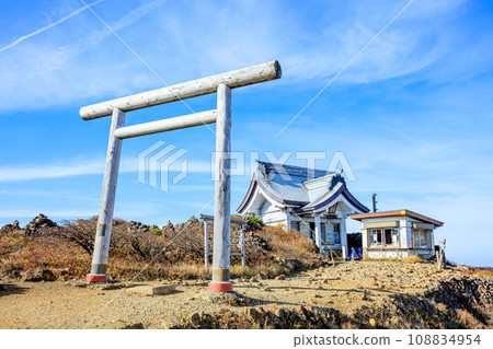 秋天的勝峰神社 宮城縣藏王町奧宮 108834954