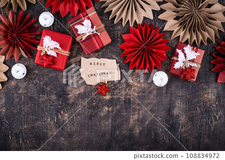 Scandinavian style Christmas paper decoration 108834972