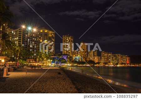 Hawaii scenery night view Hawaii scenery night view 108835297
