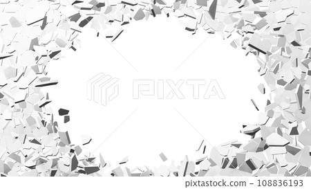 Background illustration of destroying the wall Background illustration of destroying the wall 108836193