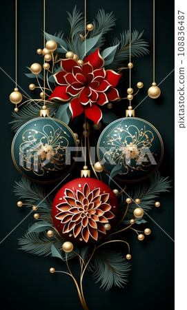 Winter holidays background Winter holidays background 108836487