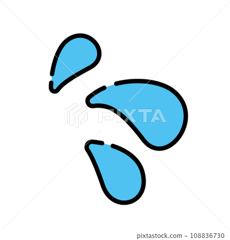 Simple sweat illustration icon 108836730