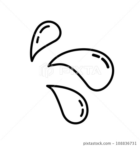 Simple sweat illustration icon 108836731