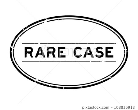 Grunge black rare case word oval rubber seal stamp on white background Grunge black rare case word oval rubber seal stamp on white background 108836918