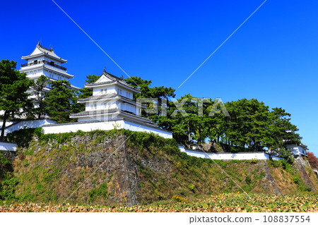 [長崎縣] 島原城天守閣的晴空（修復後） 108837554