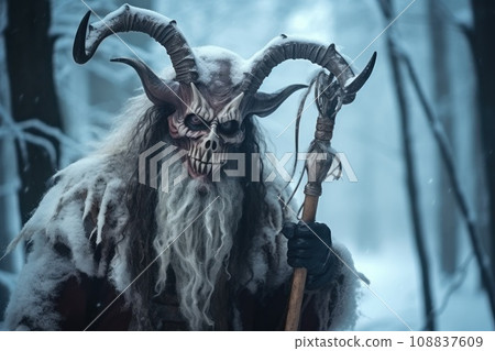 Krampus, Christmas devil folklore character Krampus, Christmas devil folklore character 108837609