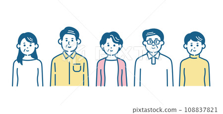 老年男性和女性 老年男性和女性 108837821