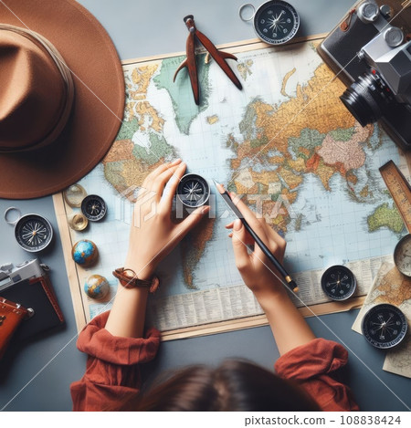 Cooking - chef's hands preparing vegetable vegetarian stew (thick soup). Kitchen scenery  108838424