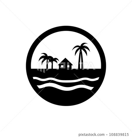 Sea Level Rise Icon - Simple Vector Illustration Sea Level Rise Icon - Simple Vector Illustration 108839815