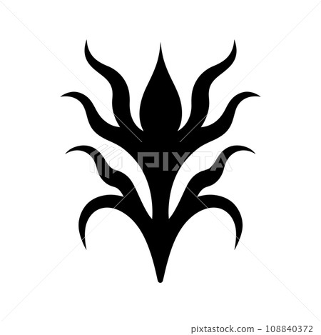 Staghorn Fern plant Icon - Simple Vector Illustration Staghorn Fern plant Icon - Simple Vector Illustration 108840372