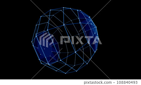 3D model of points and lines 108840493