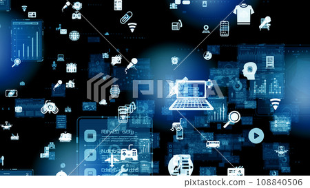 Cyber CG design hologram 108840506