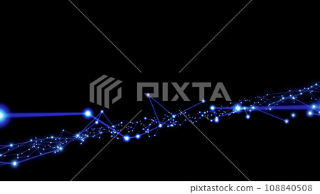 Shining abstract lines floating in the dark 108840508