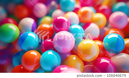 彩色漂亮的玻璃球图片 彩色漂亮的玻璃球图片 108840679
