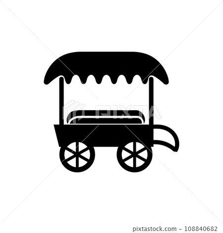 Hot Dog Cart Icon Hot Dog Cart Icon 108840682