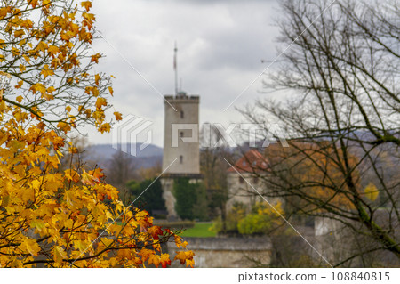 Panoramic view of Sparrenburg in Bielefeld 108840815