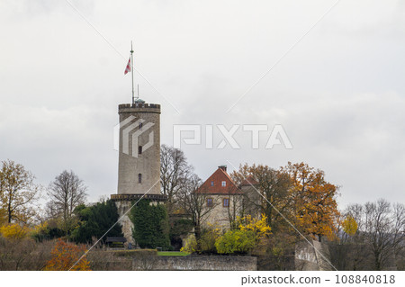 Panoramic view of Sparrenburg in Bielefeld 108840818