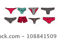 Colorful underpants set. Female pants 108841509