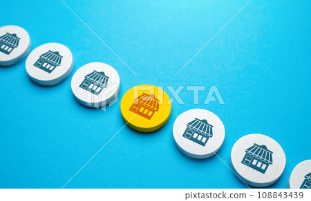 Choose a business franchise for investment. Shops and commercial real estate. Open a business in a high foot traffic areas, accessibility. An investment opportunity. Choose a business franchise for investment. Shops and commercial real estate. Open a business in a high foot traffic areas, accessibility. An investment opportunity. 108843439