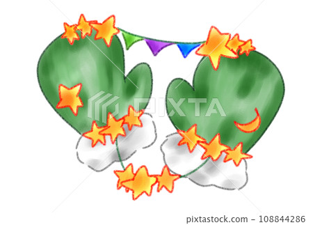 夜空中漂浮的手套星座 108844286