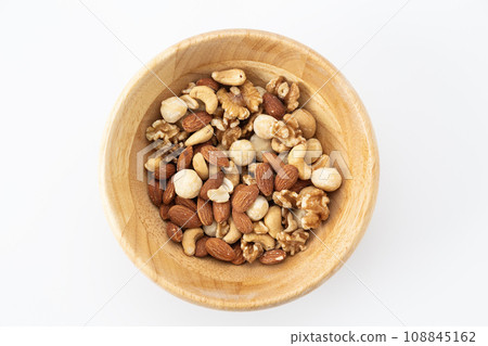Mixed nuts White background 108845162