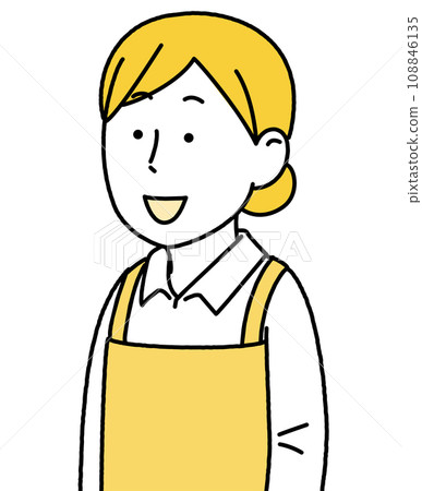 Female capacity bust up simple illustration Female capacity bust up simple illustration 108846135