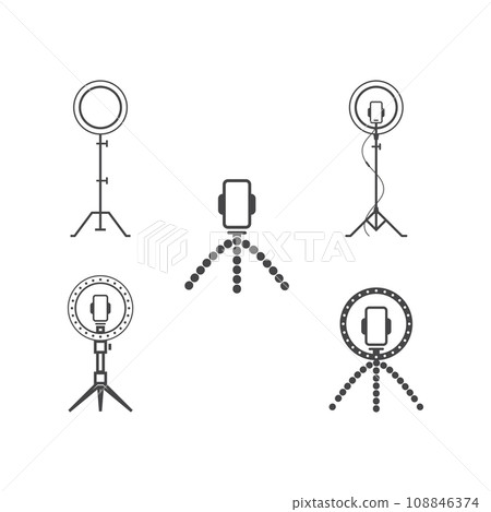 Ring light holder icon 108846374