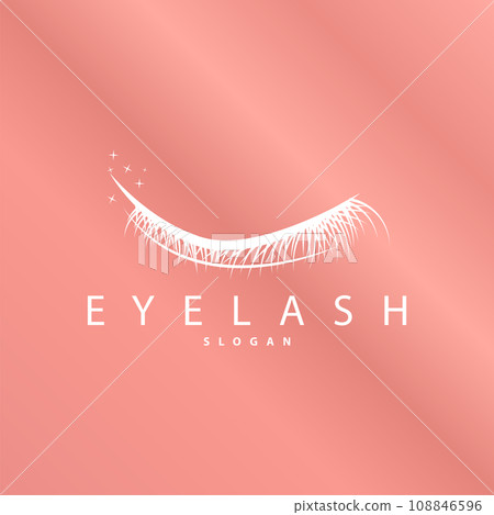 Eyelash Logo, Simple Design for Women's Care Beauty Business Brand Illustration Template Eyelash Logo, Simple Design for Women's Care Beauty Business Brand Illustration Template 108846596
