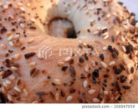 Close-up of an Everything Bagel 108847059