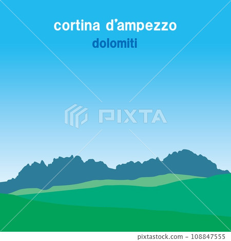 cortina d'ampezzo dolomiti summer landscape 108847555