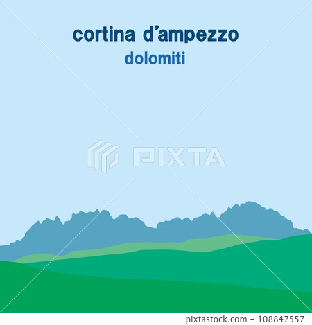 cortina d'ampezzo dolomiti summer landscape 108847557