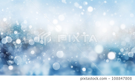 Falling snowball blurred image background "AI generated image" 108847808
