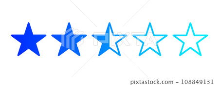 藍色漸層2.5星標 108849131