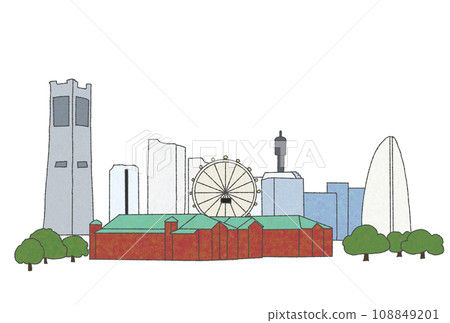 橫濱港未來的風景圖 108849201