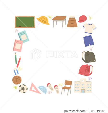 學校生活計畫圖框架 學校生活計畫圖框架 108849485