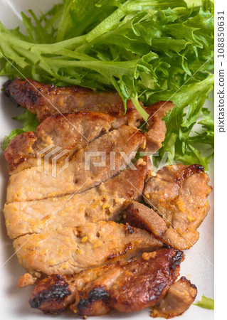 Grilled pork loin with miso Grilled pork loin with miso 108850631