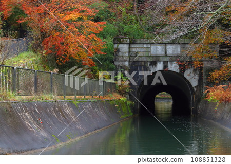 Autumn leaves of Lake Biwa Canal (Lake Biwa Canal 2nd Tunnel) 108851328