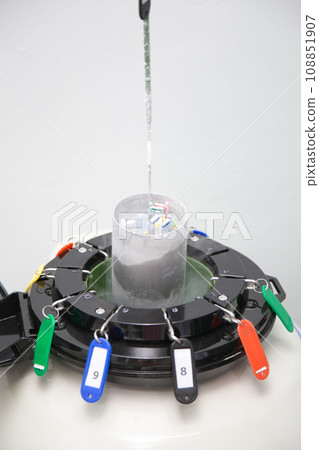 Sperm Freezing storage in liquid nitrogen tank, Laboratory infertility Sperm Freezing storage in liquid nitrogen tank, Laboratory infertility 108851907