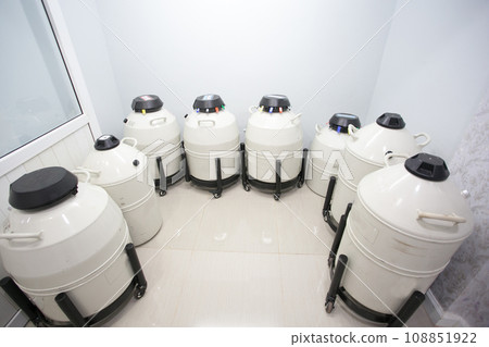 Sperm Freezing storage in liquid nitrogen tank, Laboratory infertility Sperm Freezing storage in liquid nitrogen tank, Laboratory infertility 108851922