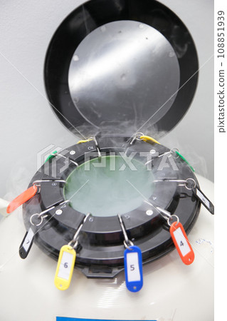 Sperm Freezing storage in liquid nitrogen tank, Laboratory infertility Sperm Freezing storage in liquid nitrogen tank, Laboratory infertility 108851939
