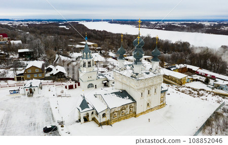 Aerial view of the Resurrection Monastery in city of Murom. Russia Aerial view of the Resurrection Monastery in city of Murom. Russia 108852046