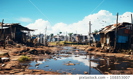 slum scenery 108853007