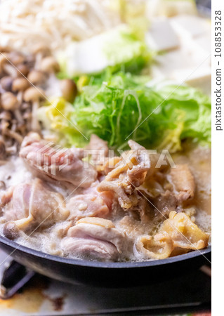 Chicken hot water (paitan) pot Chicken hot water (paitan) pot 108853328