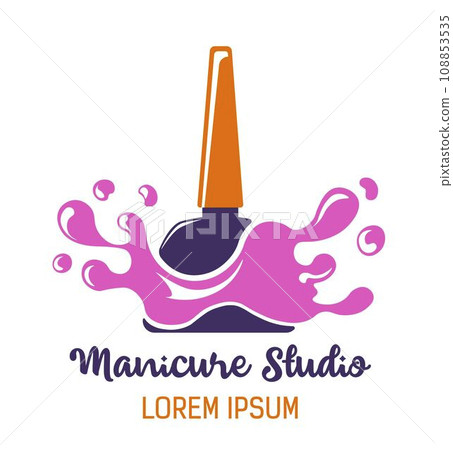 Manicure studio, care for fingernails logotype 108853535