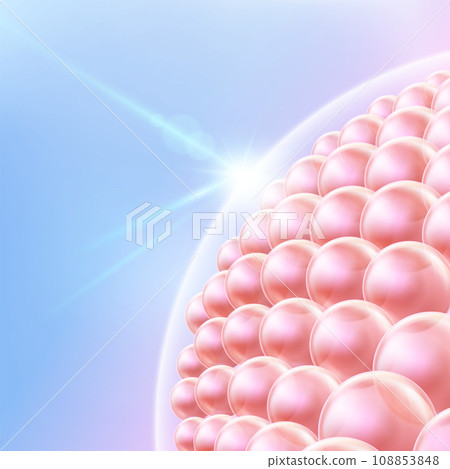 Protected skin cell ultraviolet rays from entering the skin cells by reflecting UV rays 108853848