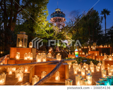 Kanagawa_Enoshima lighthouse and Shonan candle scenery Kanagawa_Enoshima lighthouse and Shonan candle scenery 108854136
